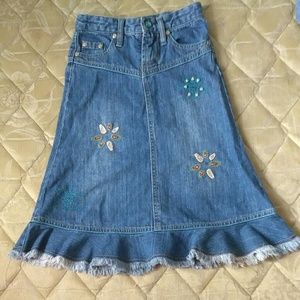 Squeeze Girls Jeans Skirt Size 5 (M)